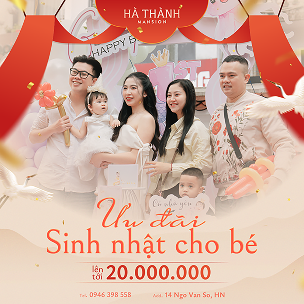 ƯU ĐÃI TỔ CHỨC TIỆC CHO BÉ YÊU